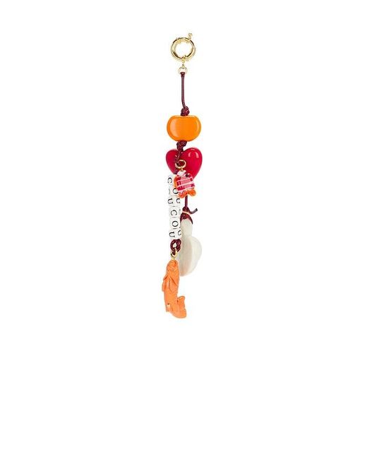 Timeless Pearly Red Charms Keychain