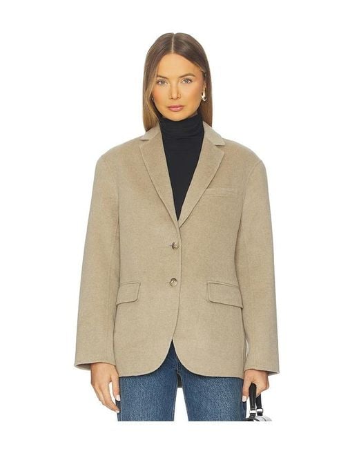 Anine Bing Natural Quinn Blazer
