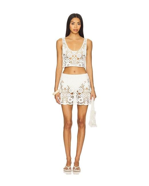 SNDY'S White Tala Top