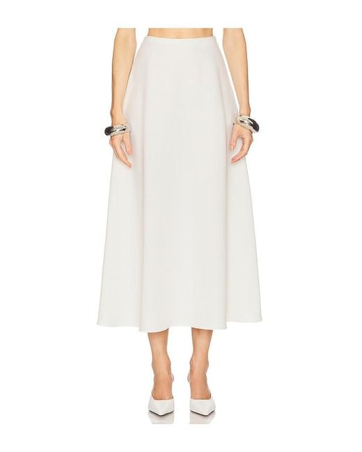 Helsa White Midirock The Heavy Crepe