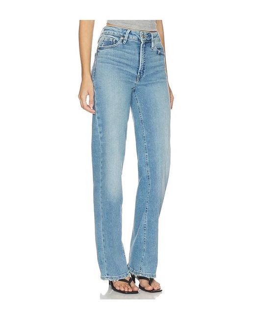 GOOD AMERICAN Blue Soft Tech Good True Straight Jeans