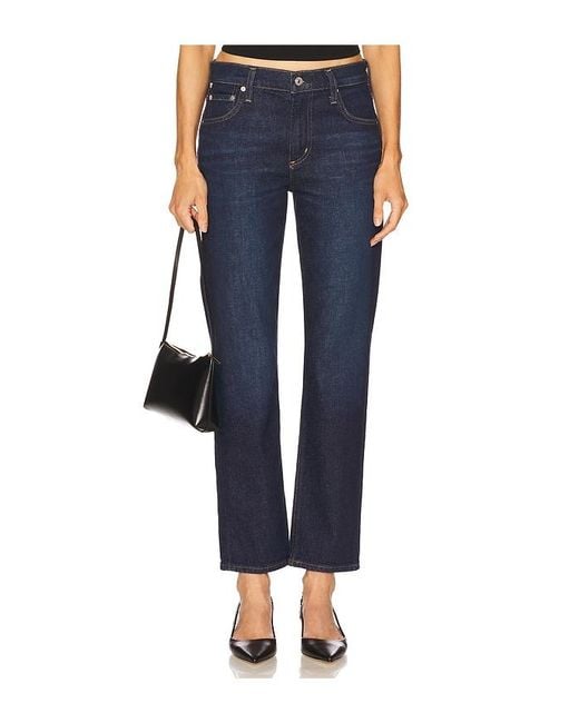 Citizens of Humanity Blue Anissa Low Rise Straight Jeans