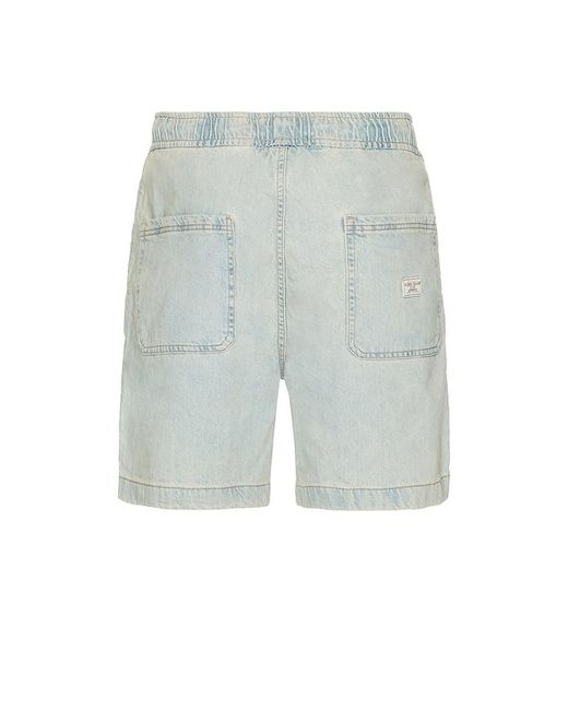 メンズ Guess Jogger Denim Shorts Blue