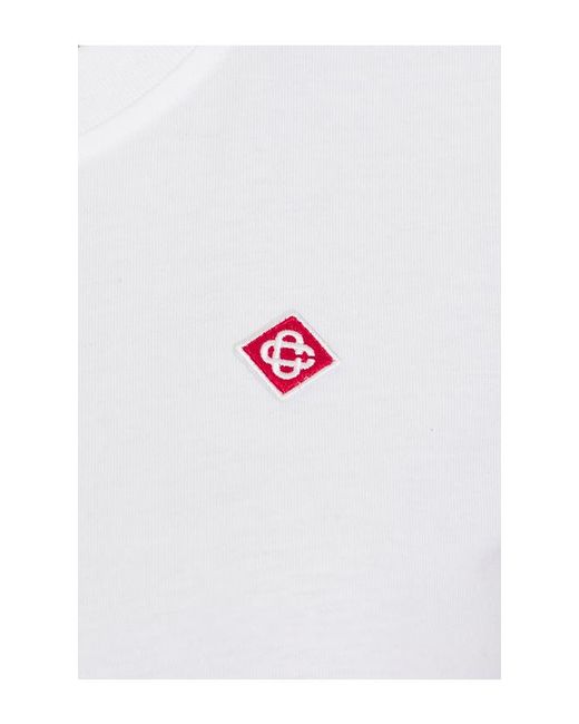 Casablanca White Classic Fitted Tee