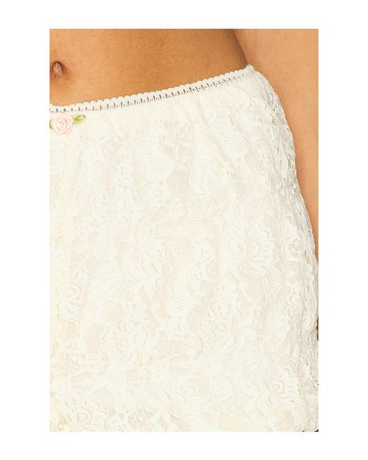 Nia White Forest Bloomer Short