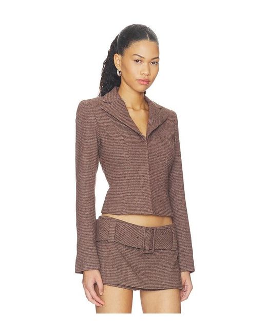 Amanda Uprichard Brown Sutton Jacket