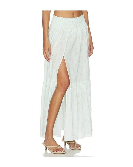 LoveShackFancy White Umber Skirt