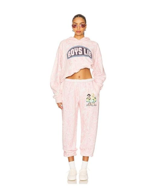 Boys Lie Pink Let Love Guide My Way Kimmy Pants