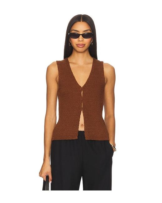 Astr Black Taimi Sweater Vest