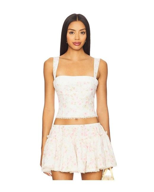 MAJORELLE White Deidre Top