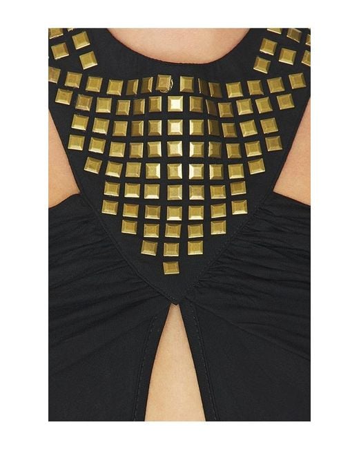 Nii HAI Black Studded Halter Dress