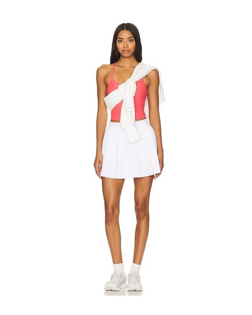 Beyond Yoga White If You Pleats Mini Skirt