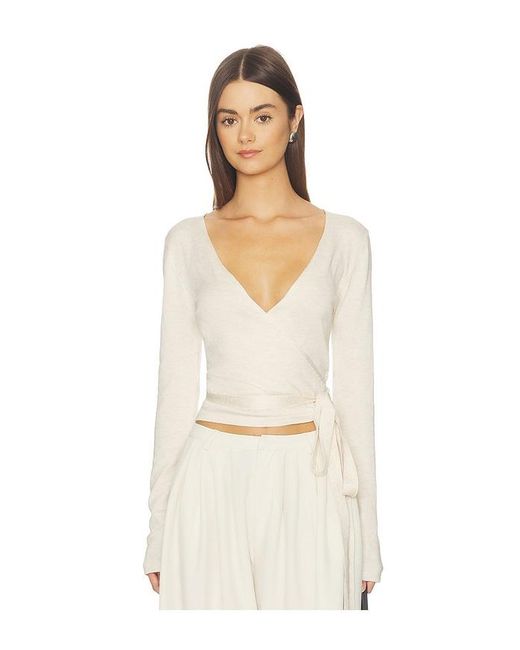 SNDY'S White Nikola Wrap Top