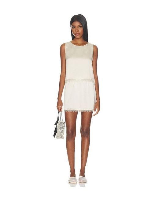 Leset White Barb Lace Mini Skirt