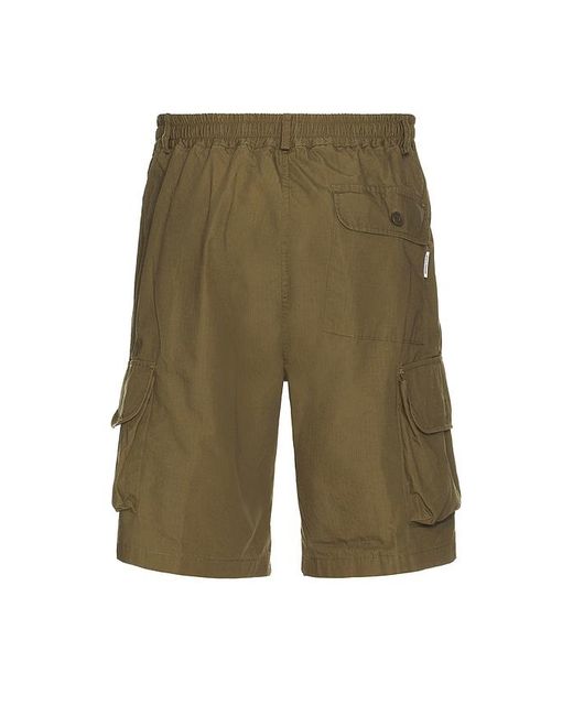 KAPPY DESIGN Green Ripstop Cargo Shorts for men