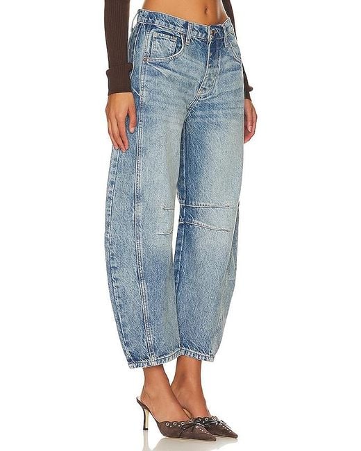 Free People Blue X We The Free Good Luck Mid Rise Barrel