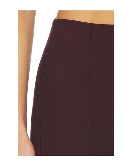 Vince Red Mid Rise Pintuck Crop Flare Pant
