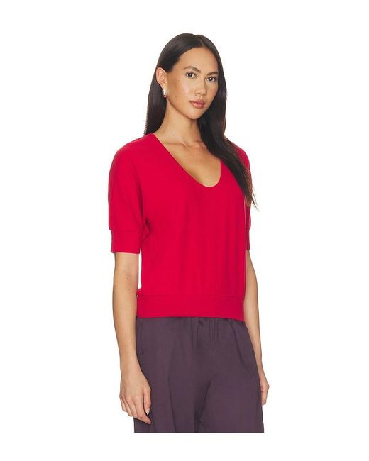 Artless Red Logan Top