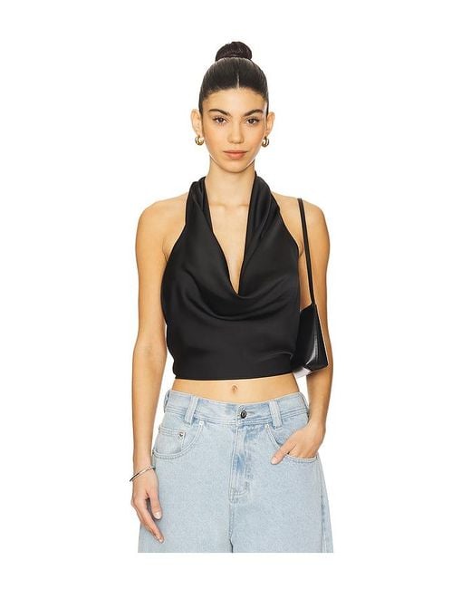 WeWoreWhat Blue Oberteil Mit Grosser Rückenöffnung