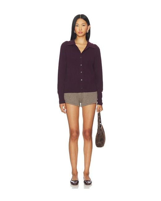 Lisa Yang Purple Suzette Cardigan
