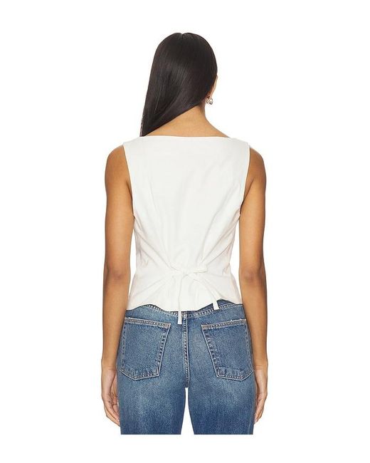 Lovers + Friends White Jackie Top