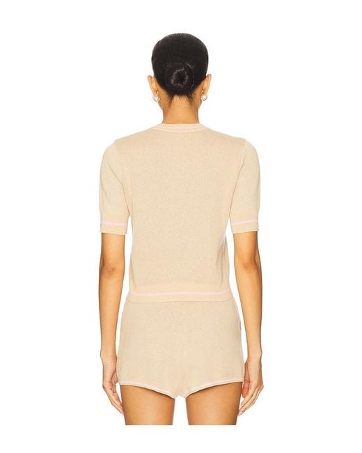 Lovers + Friends Natural Selah Knit Top