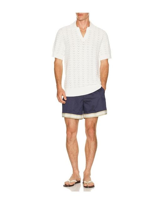 CHE White Ripple Polo for men