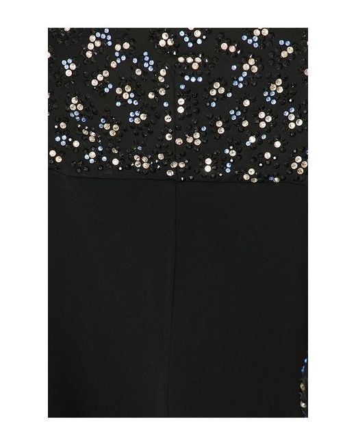 La Fuori Black Fiora Mini Dress