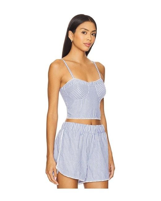 Blank NYC White Bustier Crop Top