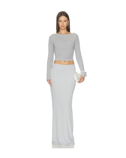 Nbd White Amreen Maxi Skirt