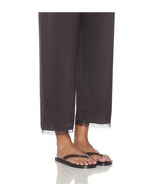 Leset Blue Barb Lace Crop Pant