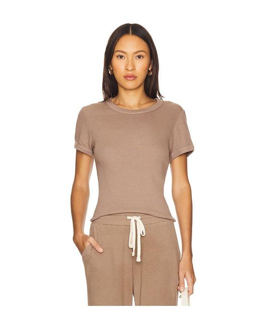 Camiseta En Talla (También En S, Xl, Xs) Sundry de color Natural