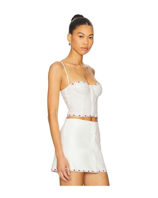MAJORELLE White Anita Top