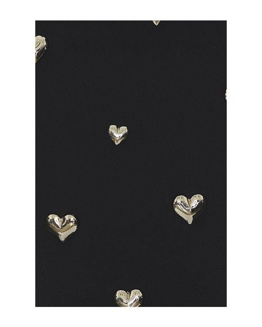 MILLY Black Heart Applique Tube Top