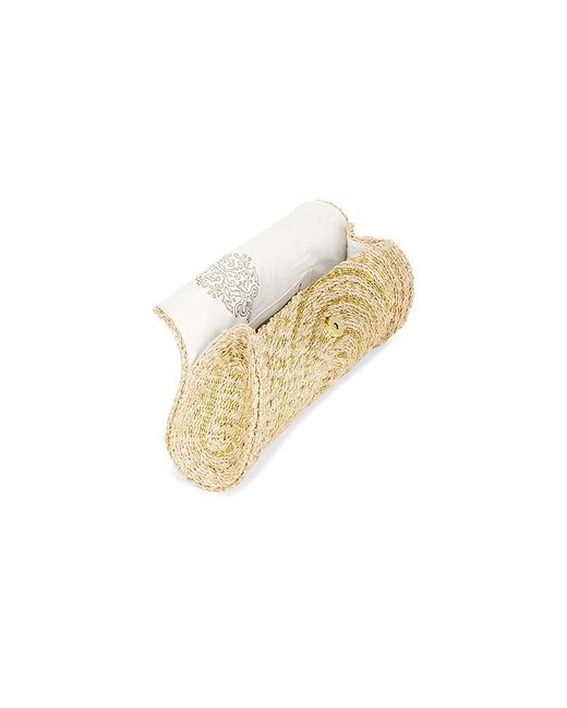 Flora Bella Metallic Navagio Abaca Clutch