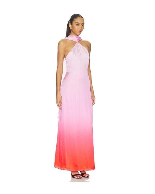 Amanda Uprichard Pink X Revolve Ashton Maxi Dress
