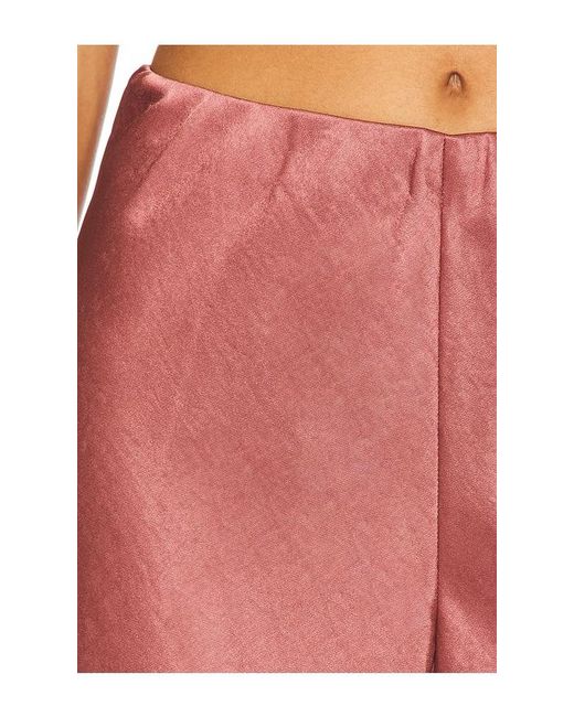 Vince Red Fluid Bias Pant