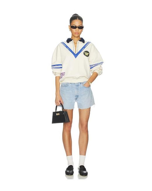 DANNIJOPRO Blue The Letterman Pullover