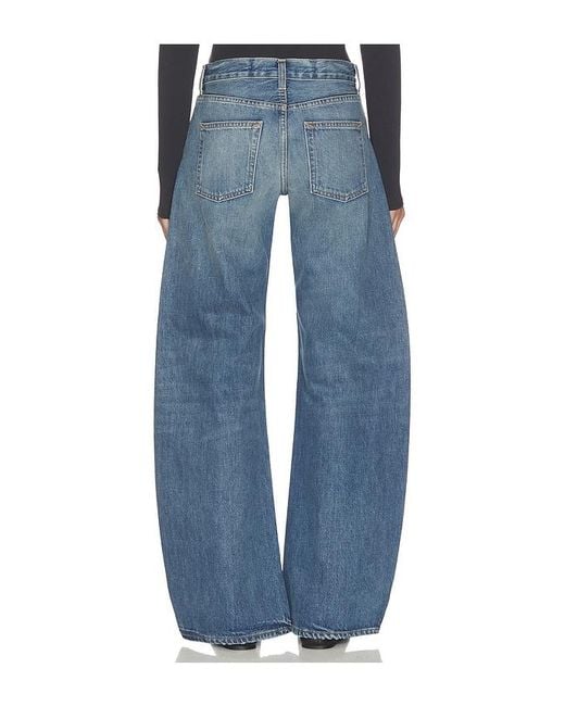 GRLFRND Blue Rory Short Rise Baggy