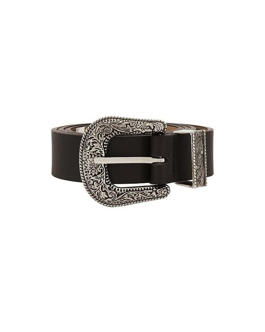 Lovers + Friends Black Kyra Faux Leather Belt