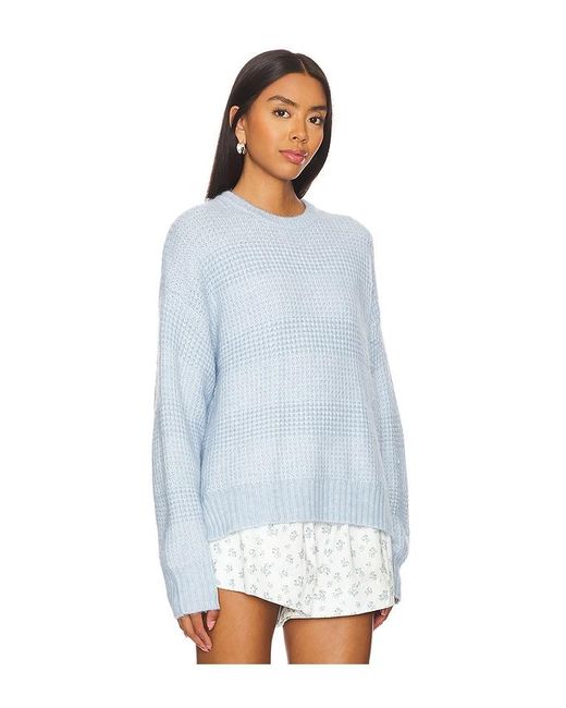 Sanctuary Blue Ribbed Knit Pullover Sweater