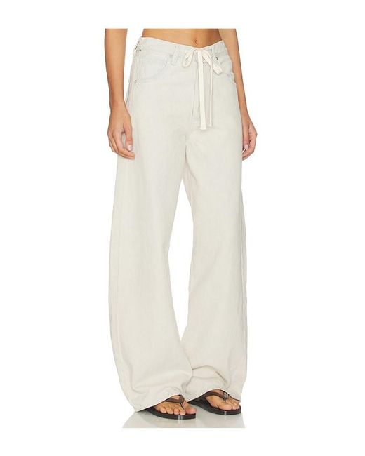Citizens of Humanity White Brynn Drawstring Trouser