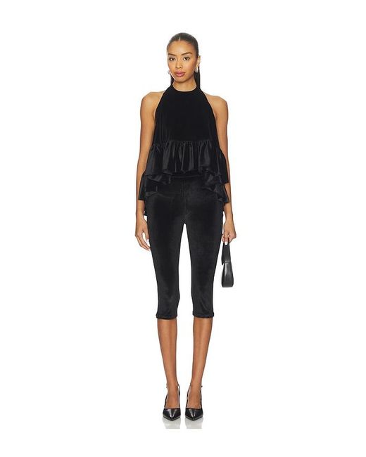 Azeeza Black Winston Velvet Top