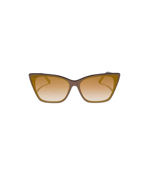 DIFF White Alina Sunglasses