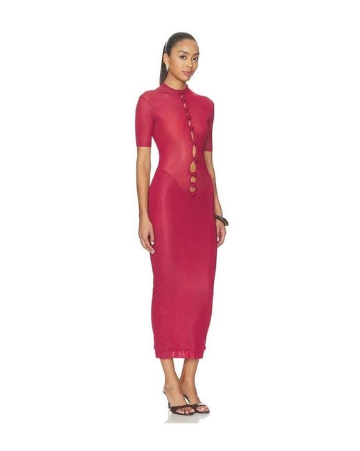 Maygel Coronel Red Alma Maxi Dress