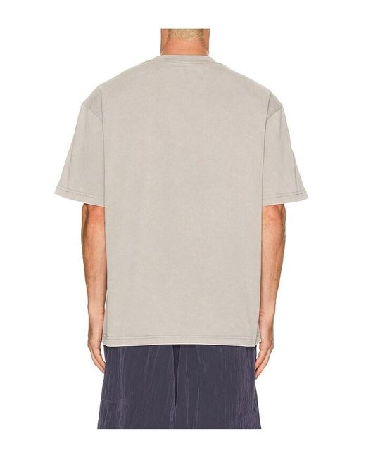 Feng Chen Wang Gray Spray Painted Plant Dye Tee for men