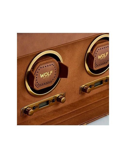 Wolf Brown Brogue Double Winder With Storage