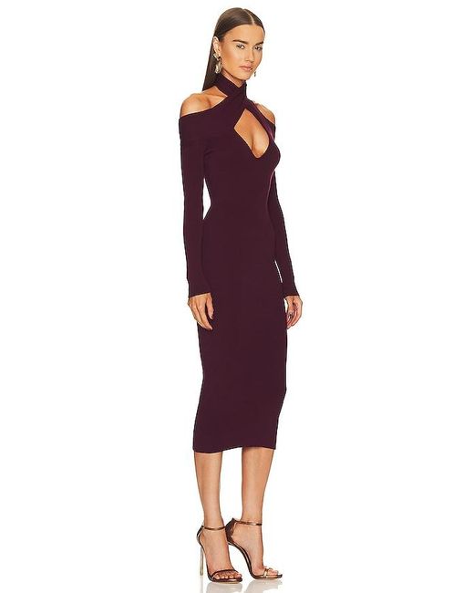 Michael Costello Purple X Revolve Lora Midi Dress