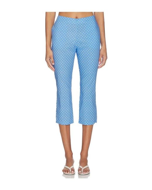 Caroline Constas Blue Andi Capri Pants