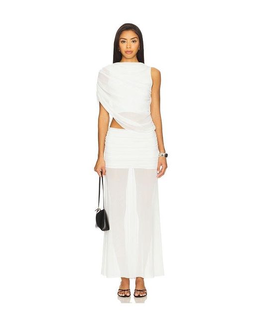 Amanda Uprichard White X Revolve Leo Top